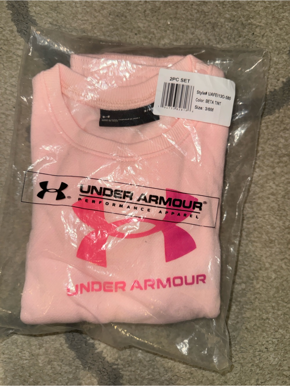 Under Armour Pink Kids Matching Set